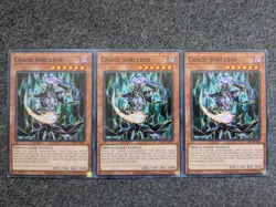 YUGIOH X3 CHAOS SORCERER PLAYSET UNLIMITED COMMON#IOC-EN023 25TH ANNIVERSARY NM - Image 1