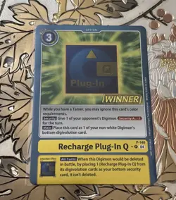 Digimon Card Game Recharge Plug-In Q Winner Promo Foil P-146 - Image 1