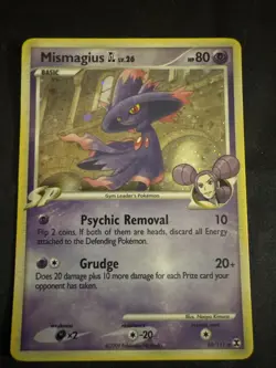 Pokemon Rising Rivals Mismagius GL LV.36 Cosmos Holo Rare Card 10/111 - Image 1