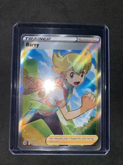 Pokemon TCG Barry Brilliant Stars Holo Ultra Rare Card 167/172 2022 NM - Image 1