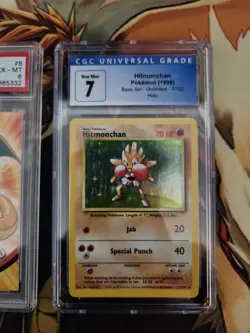 Pokemon Graded Card Slab Collection Lot Charizard Topps Hitmonchan Base Japanese - Image 5