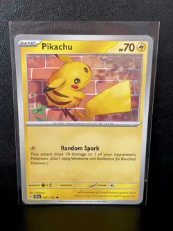 Pikachu - Pokemon Non Holo - 051/162 - SV Temporal Forces - Common Card - Image 1
