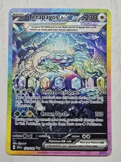 Pokemon TCG Terapagos EX Stellar Crown Card 170/142 NM Condition - Image 1