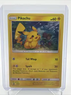 Pikachu SM86 PROMO Black Star Holo Sun & Moon 2017 Pokemon Card - LP - Image 1