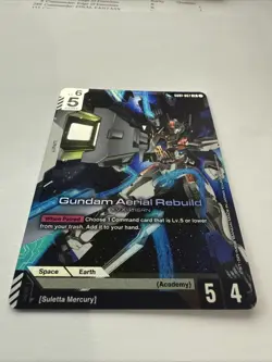 Gundam Card Game Newtype Rising Gundam Aerial Rebuild GD01-067 LR - Image 2