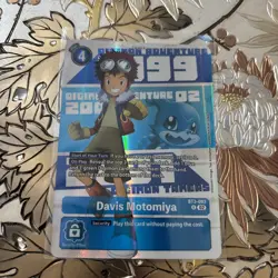 Digimon Card Game Davis Motomiya BT3-093 Animation Series 25th Anniversary - Image 1