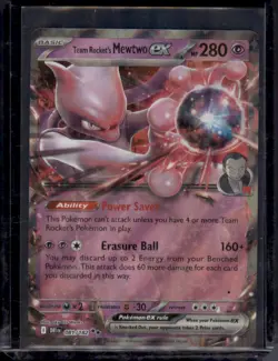 Team Rocket’s Mewtwo ex 081/182 Holo Pokemon Card NM DR1 Giovanni Rare - Image 1
