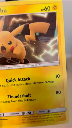 SWIRL Pikachu SM227 Holo LP Pokemon Card Black Star Promo - Image 2