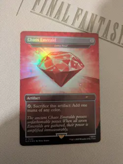 Chaos Emerald (7032) Red Foil - Lotus Petal - Sonic Secret Lair - Magic MTG NM - Image 1