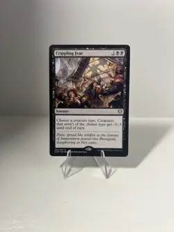 x1 Crippling Fear R MTG Kaldheim M/NM, English - Image 1