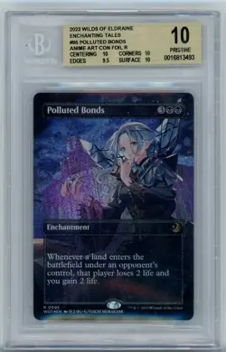 MTG Wilds of Eldraine Enchanting Tales Confetti Foil Polluted Bonds BGS 10 - Image 1