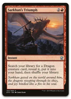 Sarkhan's Triumph #154 (LP) Dragons of Tarkir DTK Magic MTG - Image 1