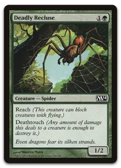 Deadly Recluse #168 (NM) Magic 2014 M14 Magic MTG - Image 1