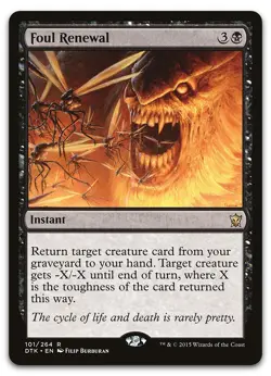 Foul Renewal #101 (LP) Dragons of Tarkir DTK Magic MTG - Image 1