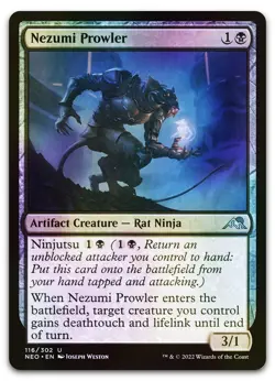 Nezumi Prowler #116 (Foil) (NM) Kamigawa Neon Dynasty NEO Magic MTG - Image 1