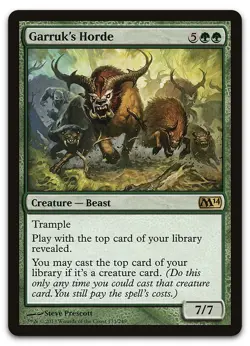Garruk's Horde #173 (NM) Magic 2014 M14 Magic MTG - Image 1