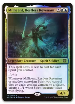 Millicent, Restless Revenant #1 (Foil) (NM) Crimson Vow VOC Magic MTG - Image 1