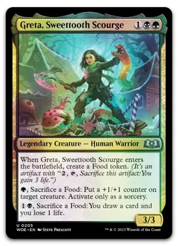 Greta, Sweettooth Scourge #205 (Foil) (NM) Wilds of Eldraine WOE Magic MTG - Image 1