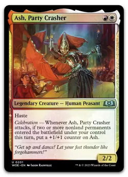 Ash, Party Crasher #201 (Foil) (NM) Wilds of Eldraine WOE Magic MTG - Image 1