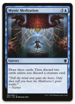 Mystic Meditation #64 (LP) Dragons of Tarkir DTK Magic MTG - Image 1