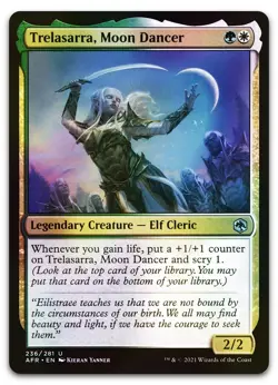 Trelasarra, Moon Dancer #236 (Foil) (NM) Forgotten Realms AFR Magic MTG - Image 1