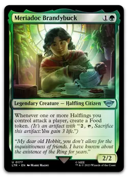 Meriadoc Brandybuck #177 (Foil) (LP) Lord of the Rings LTR Magic MTG - Image 1