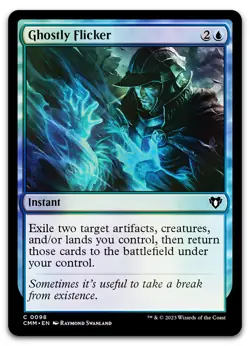 Ghostly Flicker #98 (Foil) (NM) Commander Masters CMM Magic MTG - Image 1