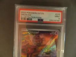 2023 POKEMON SVI EN-SCARLET & VIOLET ILLUSTRATION RARE 210/198 DROWZEE PSA 9 - Image 2