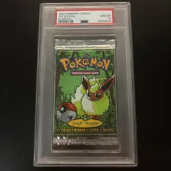 Jungle 1st Ed. Foil Pack PSA 10 Flareon Graded Booster Pack Pokemon - Image 1