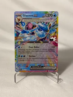 026/131 Glaceon ex Prize Pack Series 7 Stamped Play Pokemon TCG Prismatic PRE - Image 1
