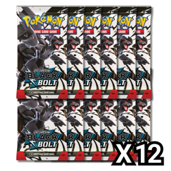 Pokemon SV Black Bolt Booster Pack - Lot of 12 Packs - SEALED - Image 1