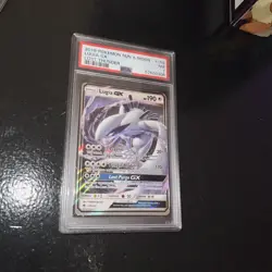POKEMON 2018 Sun Moon Lost Thunder LUGIA GX #159 PSA 7 RARE - Image 1