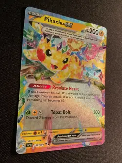 Pokemon TCG - 1x Pikachu ex 057/191 Sv08: Surging Sparks Double Rare - Near Mint - Image 2