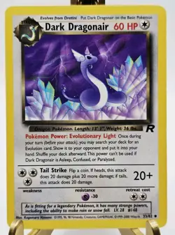 Dark Dragonair 33/82 | Team Rocket | LP | 1999 Pokemon - FREE TRACKED SHIPPING - Image 1