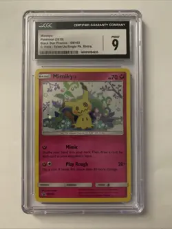 CGC 9 Mimikyu SM163 Pokemon Black Star Promos 2019 English - Image 1