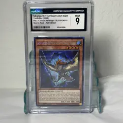 YuGiOh ADVANCED CRYSTAL BEAST COBALT EAGLE #BLCR-EN015🔥CGC 9 Mint 🔥1st ED-2022 - Image 1
