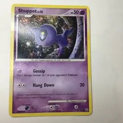 Shuppet Pokemon card level 13 HP 50 110/132 Basic Regular 2007 - Image 1