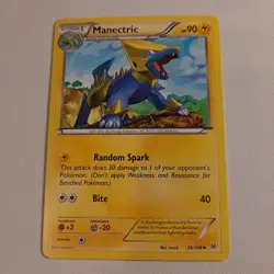 Manectric Pokemon Card Hp 90 25/ 108 2015 Regular - Image 1