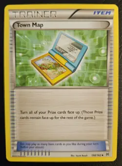 Town Map 150/162 BREAKthrough Uncommon Pokemon Card LP - Image 1