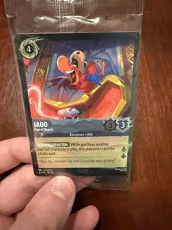 Disney Lorcana -Iago Out of Reach- D23 2025 Gold Member Exclusive card - Image 2
