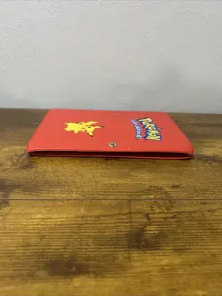 Vintage 1999 Pokemon Pikachu Red Binder TCG Album Snap 30 Page Card Holder - Image 3