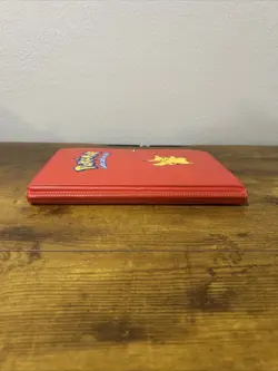 Vintage 1999 Pokemon Pikachu Red Binder TCG Album Snap 30 Page Card Holder - Image 4