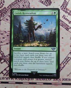 MTG Entish Restoration Lord of the Rings Tales of Middle Earth NM - Image 1