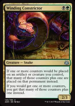 Winding Constrictor - Medium Play MTG Aether Revolt - Image 1
