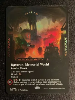 MTG - Kavaron, Memorial World (Borderless) Edge of Eternities Foil - Near Mint - Image 1