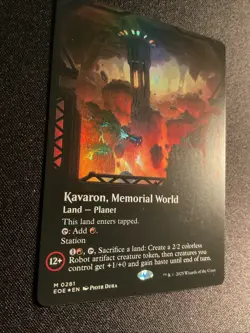 MTG - Kavaron, Memorial World (Borderless) Edge of Eternities Foil - Near Mint - Image 2