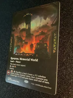 MTG - Kavaron, Memorial World (Borderless) Edge of Eternities Foil - Near Mint - Image 3