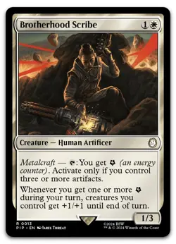 Brotherhood Scribe #13 (NM) Fallout PIP Magic MTG - Image 1