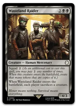 Wasteland Raider #52 (NM) Fallout PIP Magic MTG - Image 1