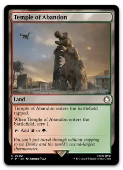 Temple of Abandon #302 (NM) Fallout PIP Magic MTG - Image 1